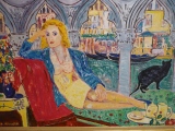Femme au chat 100 x81 - VENISE