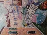 Trois Ponts  en Rose 55 x 46 - VENISE