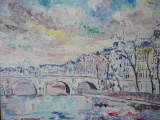 Le Pont Marie  41 x 33 - PARIS