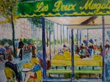 Les Deux Magots 35 x 35 - PARIS