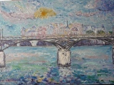 Le Pont des Arts 55 x 38 - PARIS