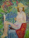 Femme Nue au Fauteuil 53 x 46 - PORTRAITS
