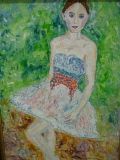 La Danseuse en Attente 50 x 70 - PORTRAITS