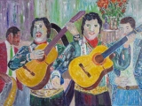 Les Guitaristes espagnols 92 x 65 - PORTRAITS