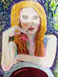 La ponseuse 73 x60 - PORTRAITS