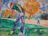 Le Golfeur 46 x 36 - DIVERS