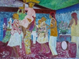 Les Danseurs Martiniquais 100 x 73 - LA MARTINIQUE