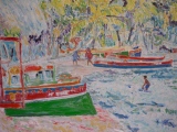 Les Barques 65 x 54 - LA MARTINIQUE
