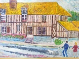 La chaumière  81 x 65 - LA CAMPAGNE