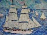 Armada de la Liberté 92 x 73 - PORTS ET BATEAUX