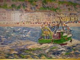 Retour de Pèche 55 x 38 - PORTS ET BATEAUX