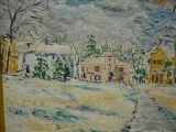 Marnes sous la Neige 46 x 33 - MAISONS