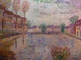 Maisons à l'Etang 73 x 54 - PAYSAGE